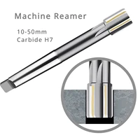 10-50mm Carbide H7 Machine Reamer Taper Shank Extended Blade Rotary Tool Inlaid Chucking Metal YG8 Hole Expansion High Precision 1