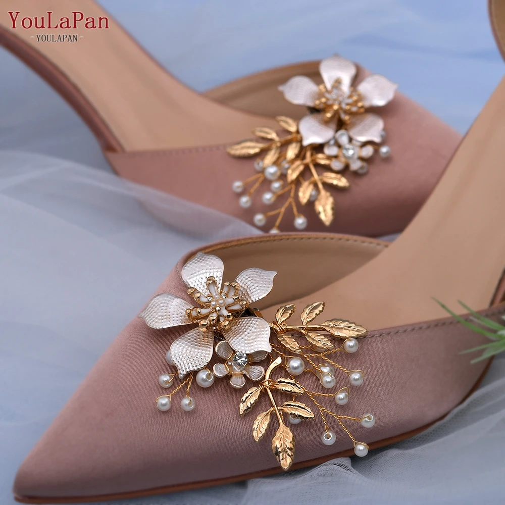 Detachable Shoe Buckle Decorative Shoe Clips Flower Design Rhinestone Shoe  Accessory For Heels And Pumps