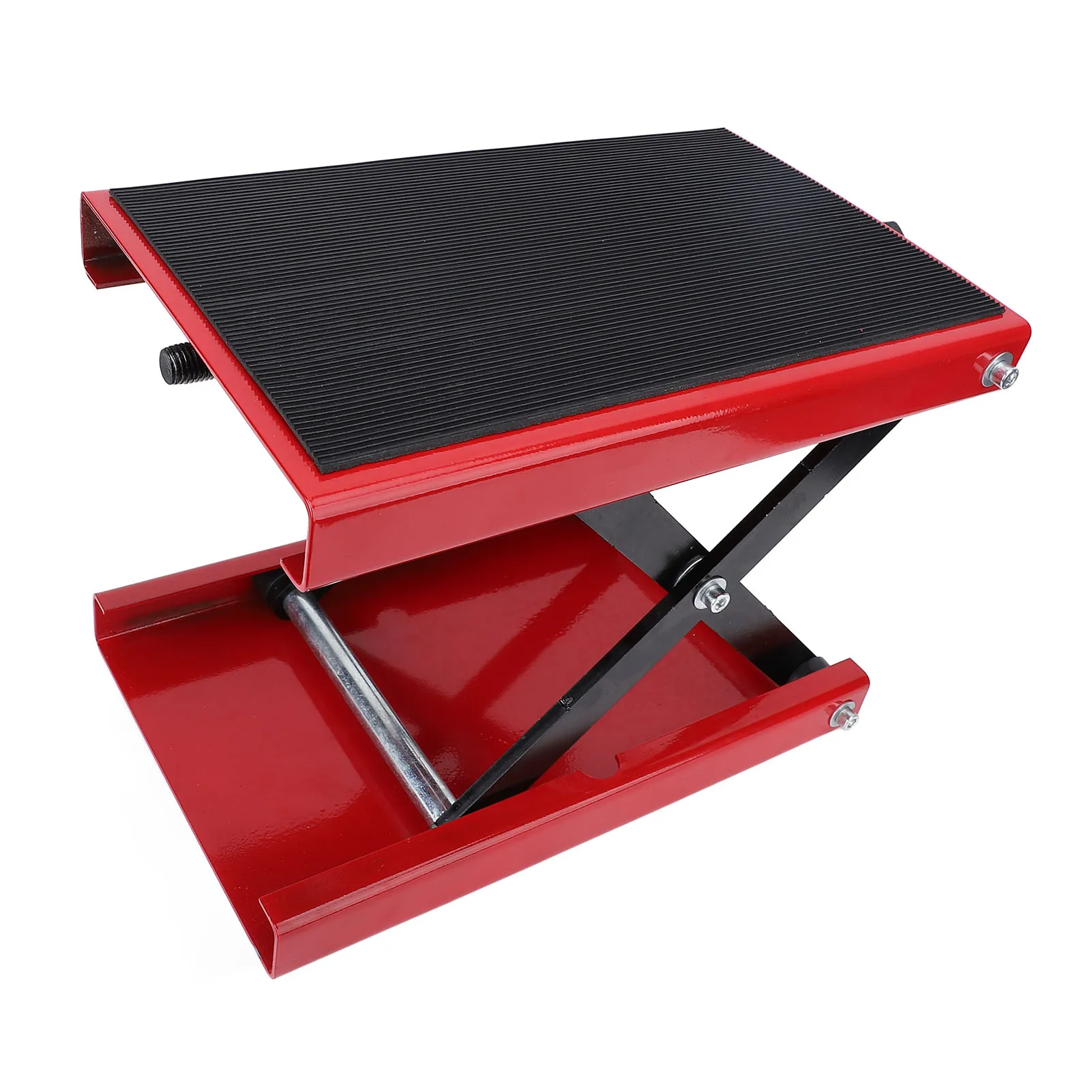 Motorcycle Jack Motorcycle Lift Scissor Jack 3.35 to 13.39in Adjustable Height Foldable 500kg Capacity Motorbike Jack Stand