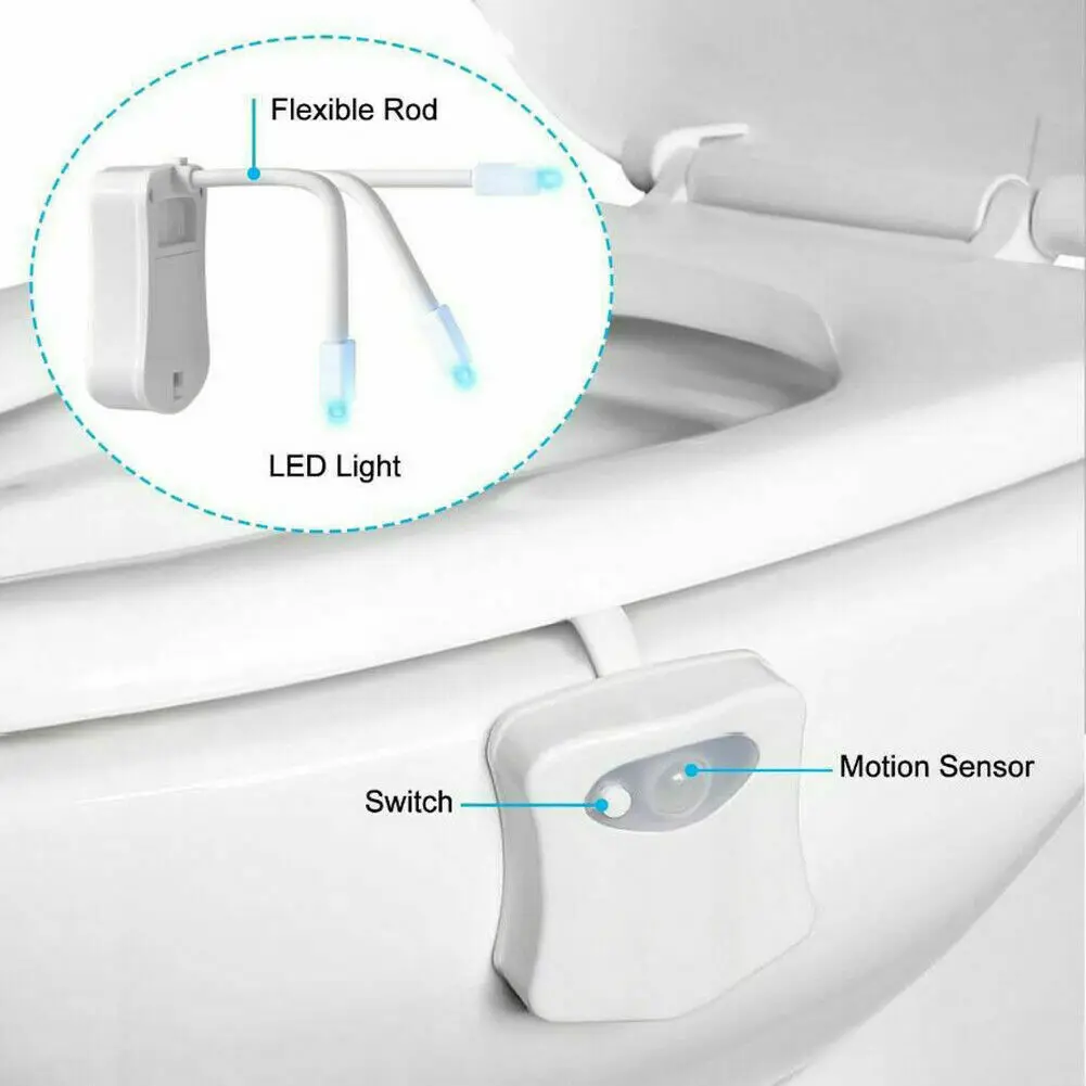 Toilet Night Light 1Pack By Ailun Motion Sensor Activated LED, 8
