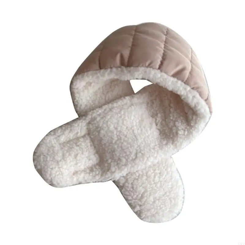 4XFE Warm Fleece Shoulder Wrap Versatile & Stylish Scarf Warmer for Boys & Girls