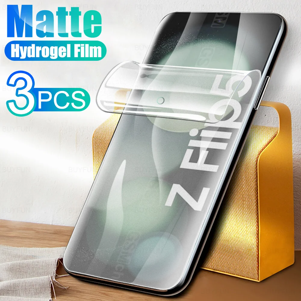 

3Pcs For Samsung Galaxy Z Flip5 5G Screen Protector Matte Hydrogel Film Flip 5 ZFlip5 ZFlip 5 6.7inch Protective Films Not Glass