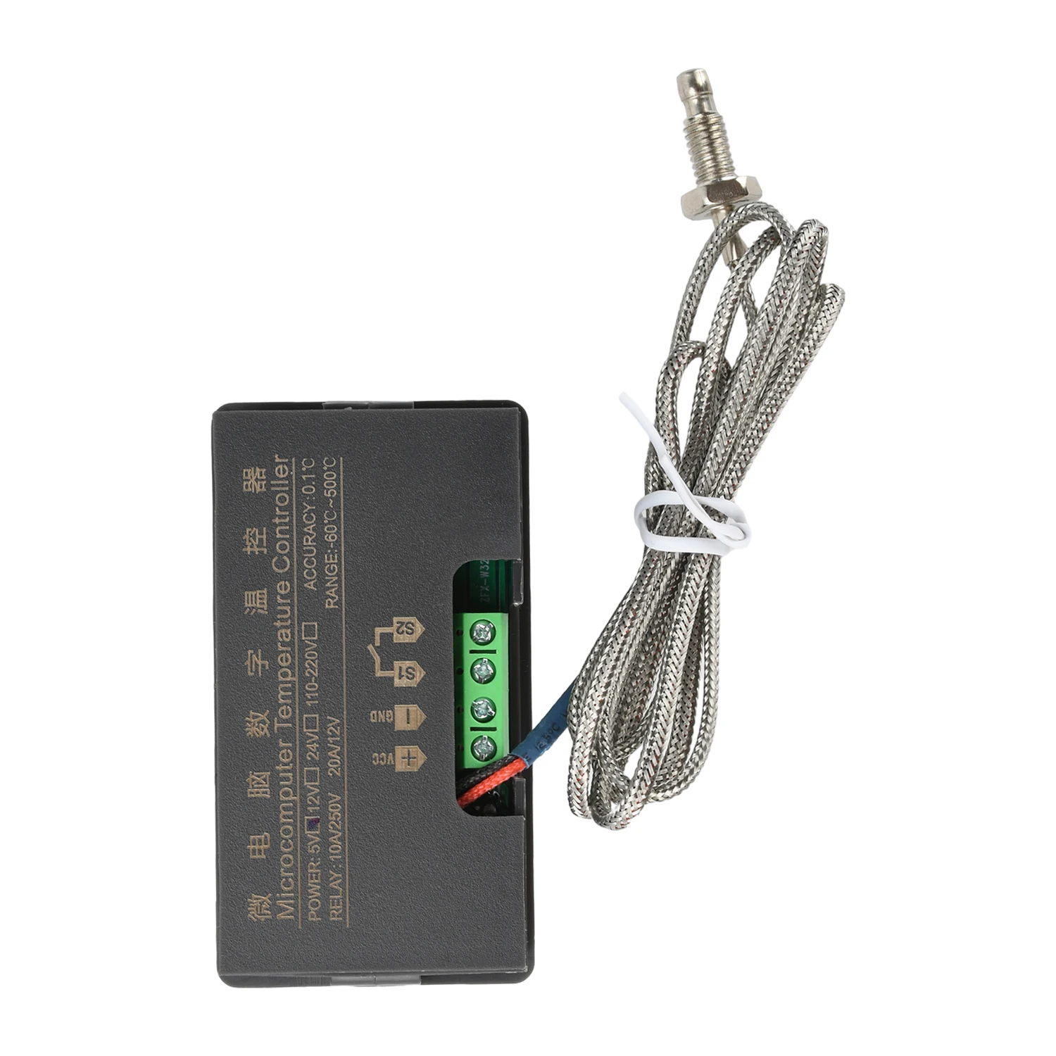 Lot De 3 Thermostats Numériques W3230 - Plage -50 à 120°C - Capteur étanche - Relais 20A - Pour Chauffage/refroidissement