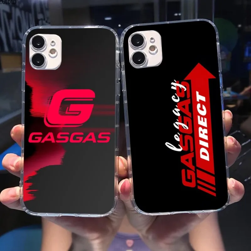 Custodia Per Smartphone Da Corsa Gas-Gas Per Iphone 14 13 12 11 Xs X 8 7 6 Plus Mini Pro Max Se 2022 Cover Trasparente Per Telefono Funda
