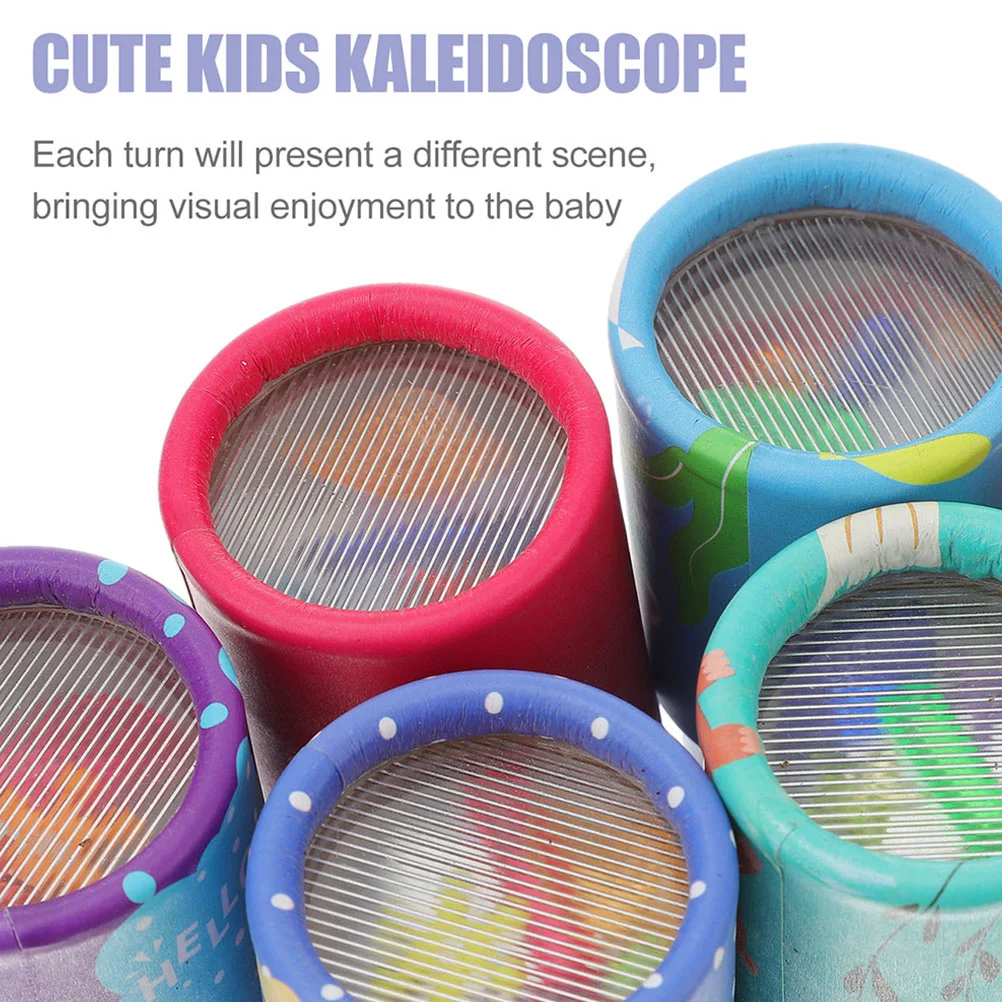Children Toys 10 Pcs Kaleidoscope Portable Paper