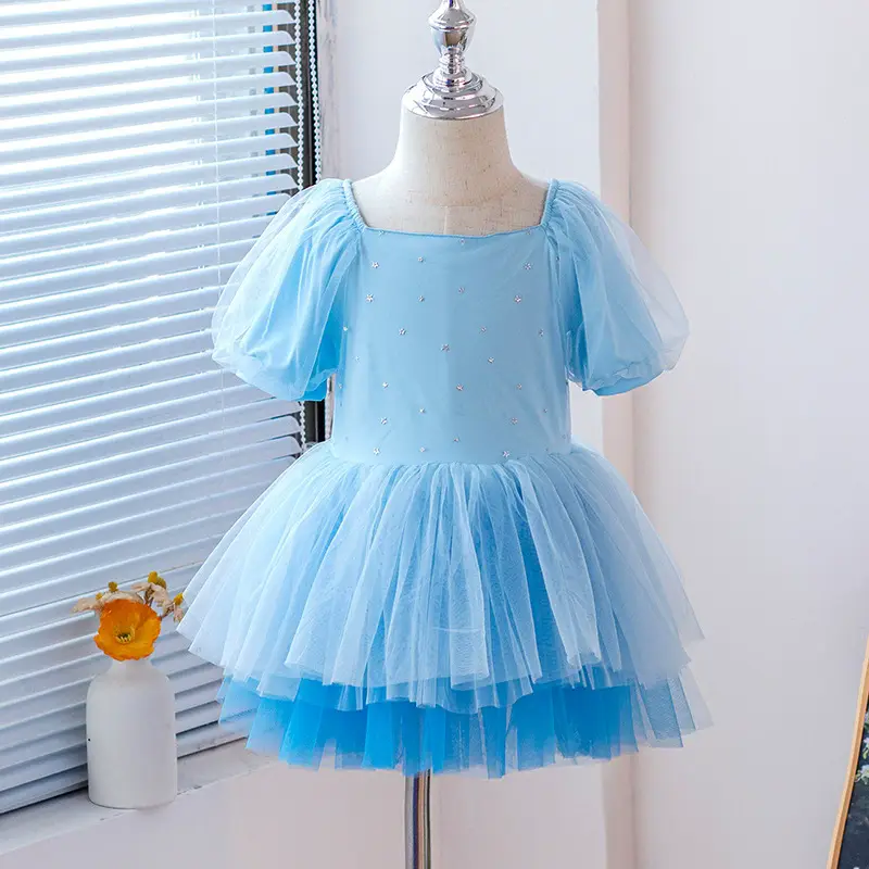 Summer Kids Dress Tutu Ballerine Children Clothing Vestidos Girl Ballet Leotards Dance Gymnastics Thin Ballet Girls Dresses - Image 6