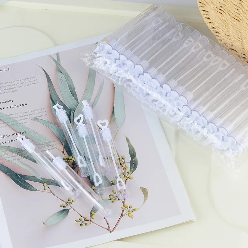 Pack De 30 Botes De Burbujas Con Varita En Forma De Corazón | Ideal Para Bodas, Fiestas Y Decoración De Mesas