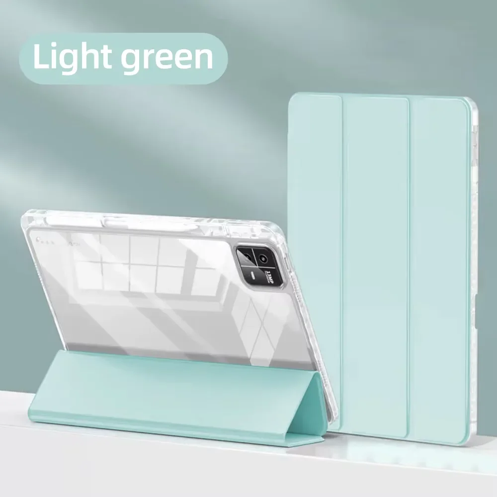 Clear Tablet Cover with Pen Holder and Awake/Sleep Function