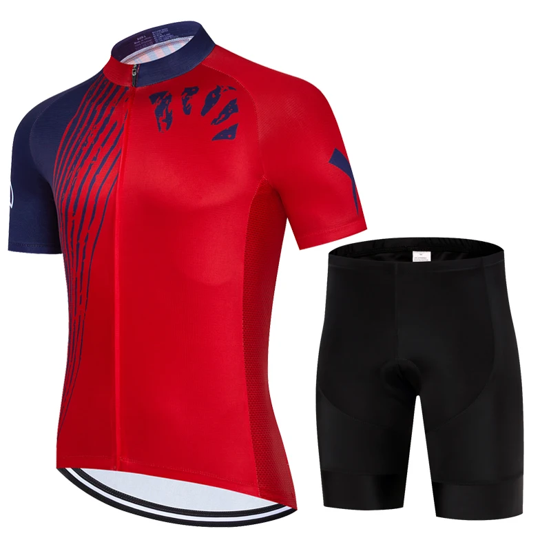 2024 프로 팀 사이클링 저지 세트, 여름 사이클링 의류, MTB 자전거 의류 유니폼, Maillot Ropa Ciclismo 남자 사이클링 자전거 세트
