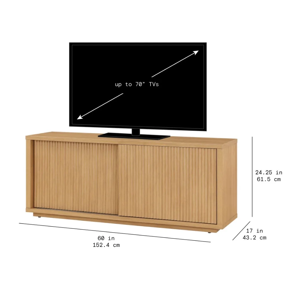 Fluted TV Stand for TV’s up to 70” by Drew Barrymore tv tables for living room 3