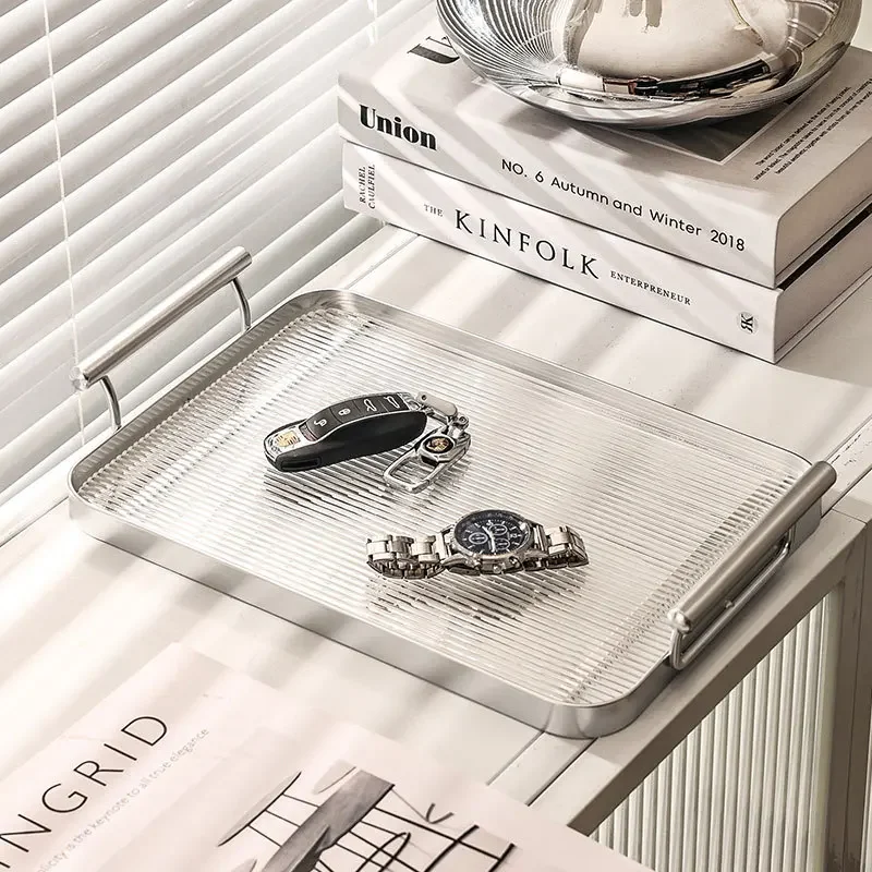 New Nordic style home acrylic tray creative plate, high-end and fashionable tea and dessert tray
