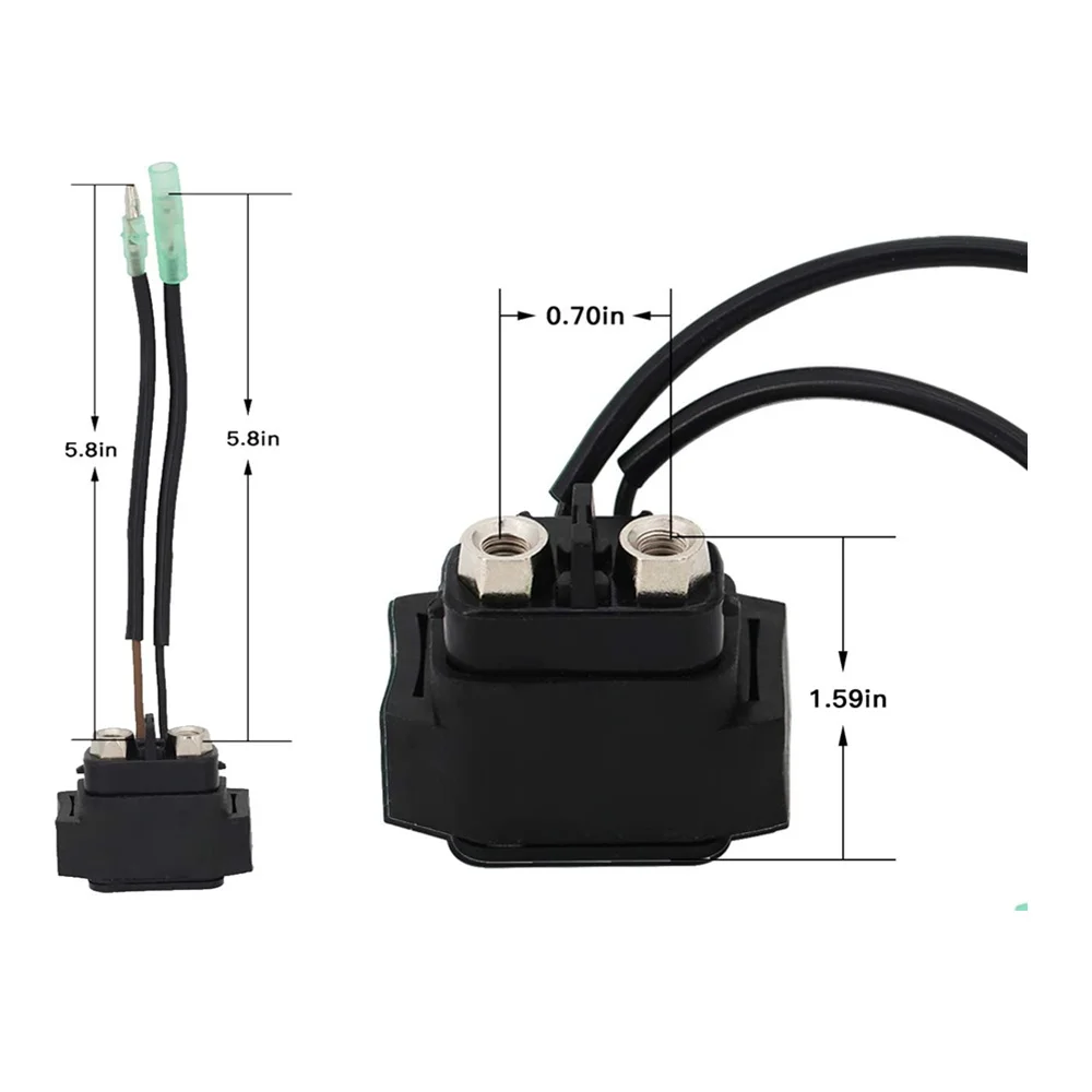 JayCreer Starter Solenoid Relay For Yamaha WaveRunner 68N-81940-00 68V-8194A-00 relay socket