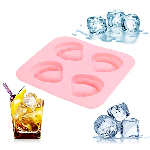 4 Hole Denture Teeth Shaped Ice Cube Mold Silicone Ice Tray DIY Ice Cream  Mould Funny Gag Gift for Dentist Seniors Father Day - AliExpress