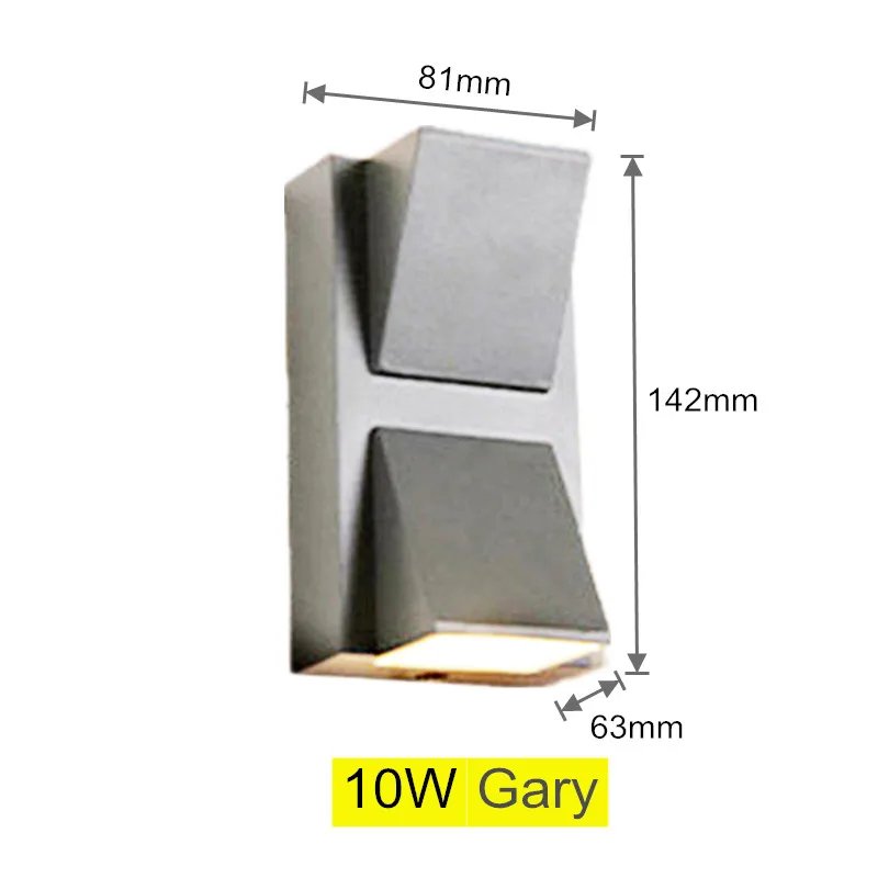 5W 10W Modern simple outdoor waterproof wall lamp LED courtyard lamps gate lamp terrace balcony garden wall light led light led wall lamp wall light