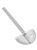 145mm stainless steel 180 protractor angle meter measuring ruler rotary mechanic tool ruler protractor 3