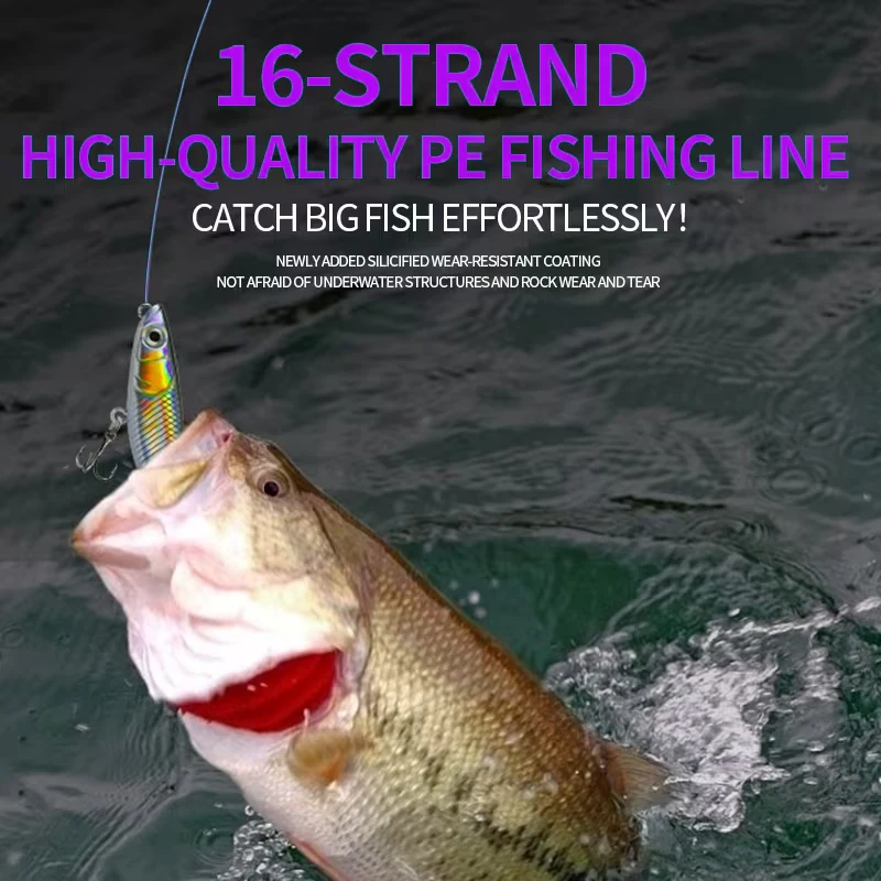 2026 신형 꼬임 낚싯줄 100M/150M/200M X8/X12 가닥 꼬임 낚싯줄 야외 낚시용 PE 라인 바닷물 낚싯줄