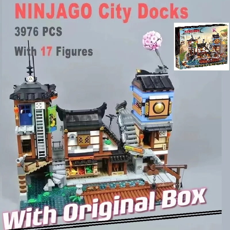 

compatible 70657 City Docks 06083 Model building blocks Moc Display bricks boy Toys birthday Christmas gifts