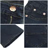 Male Bell Bottom Denim Trousers Slim Black Boot Cut Jeans Men's Clothing Casual Business Flares Pants 6