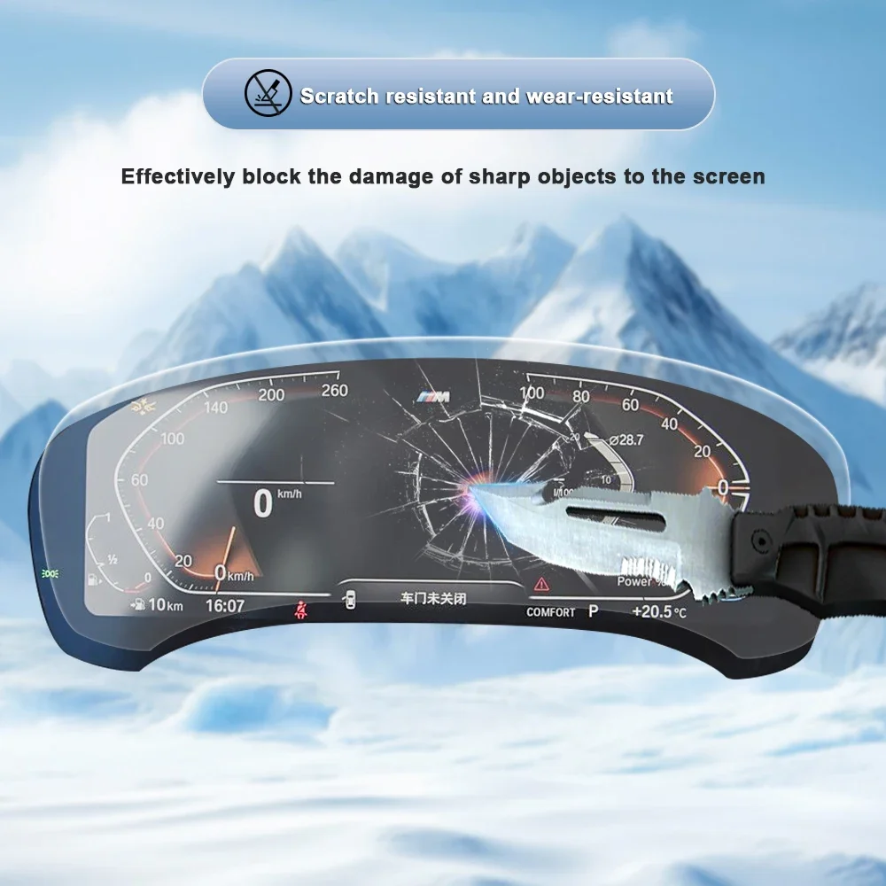 무광 눈부심 방지 스크린 보호 필름 콘솔 차량용 GPS 네비게이션 LCD 스크린 TPU 필름 스크래치 방지 BMW G01 X3/F25 2011-2021용