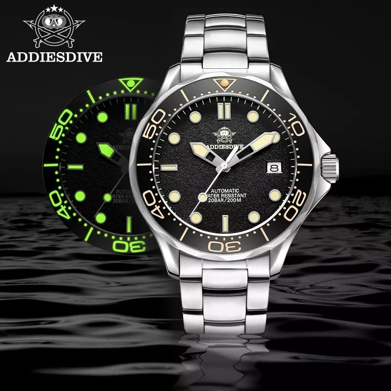 AddiesDive2021LuxuryDivingWatch20BarStainlessSteelCaseSuper