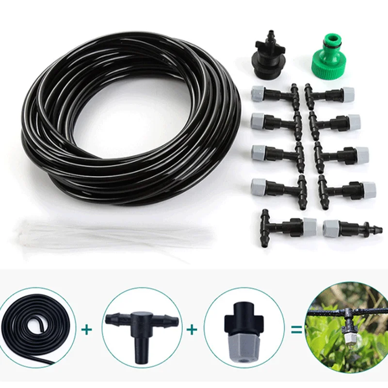 10M Outdoor Water Misting Cooling System Plants Sprinkler Moisturizing Dust Removal Fogger Garden Supplies Irrigation Tool 5