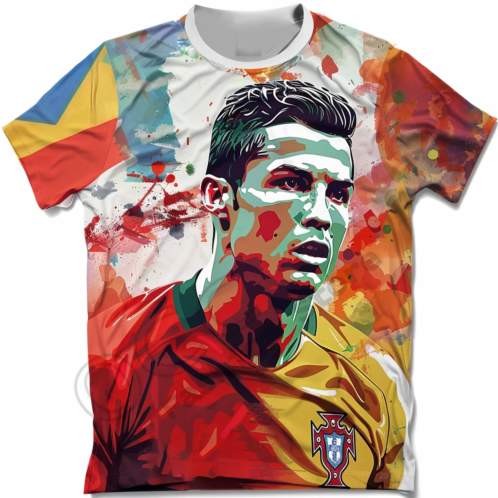 25 Summer Men T-Shirt Top Adult Portugal Jersey Cristiano Ronaldo Jersey 7 Absorb Sweat Outdoors Exercise For Adult/Kid T-shirts 3