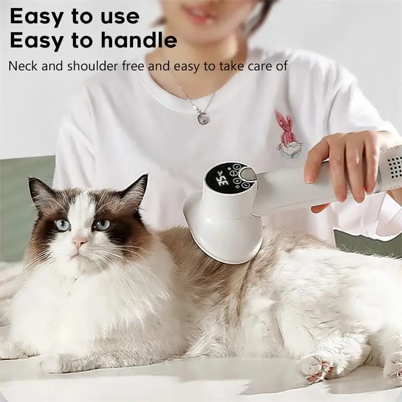 Pet Hair Dryer Dog Dryer Smart Hair Dryer Cat Grooming Hairdressing Blow & Comb Silent Smart Pet Hair Grooming Accessories Supplies