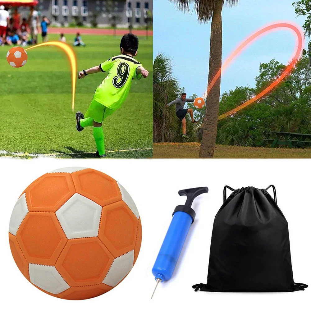 Soccer Ball Curve Soccer Ball Curve and Swerve Soccer Ball Funny Curving Kick High Visibility Trick Shot for Outdoor Indoor Game