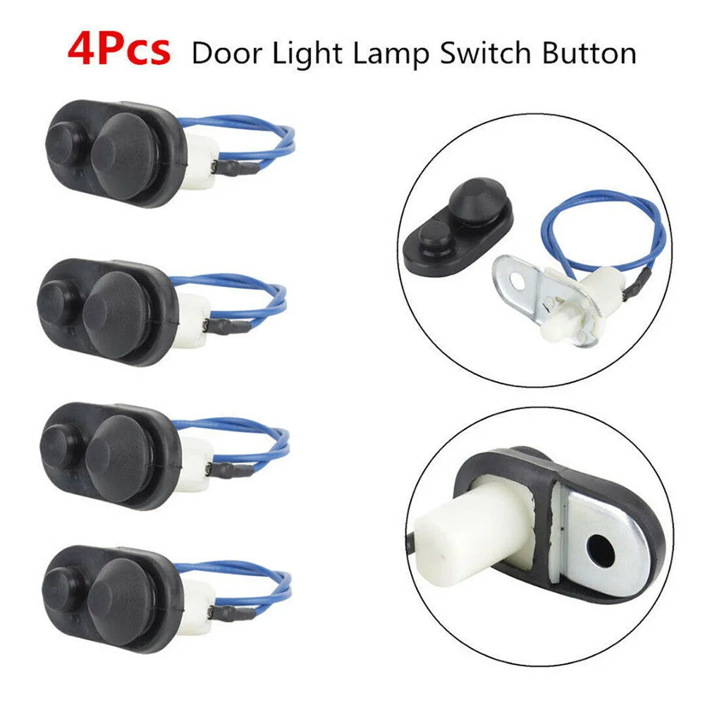 4PcsUniversalCarInteriorDoorCourtesyLightSwitchButtonCarLight