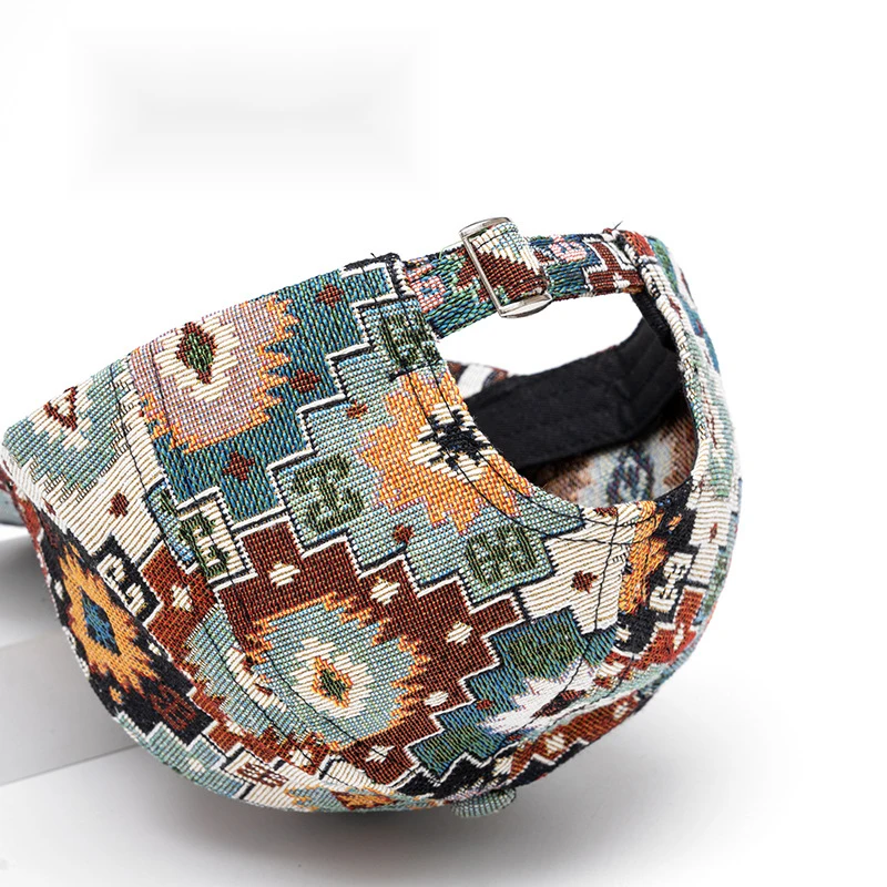 Women's Baseball Cap Year-Round Printed Design with Jacquard Craft Colorful Patterns Cotton-Polyester Blend Adjustable Size