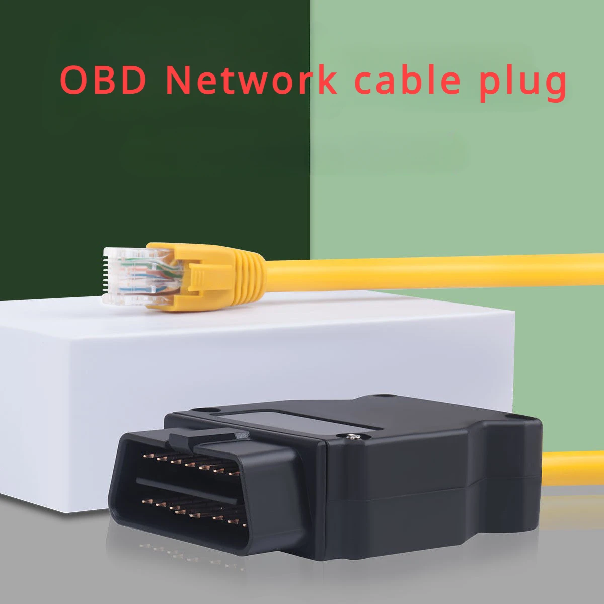 Cavo ENET OBD2 A Ethernet Per BMW Serie F | 1,8 Metri | Programmazione Moduli E Diagnosi Per F20, F30, F10, F15, F16 | Compatibile Con E-SYS E ICOM
