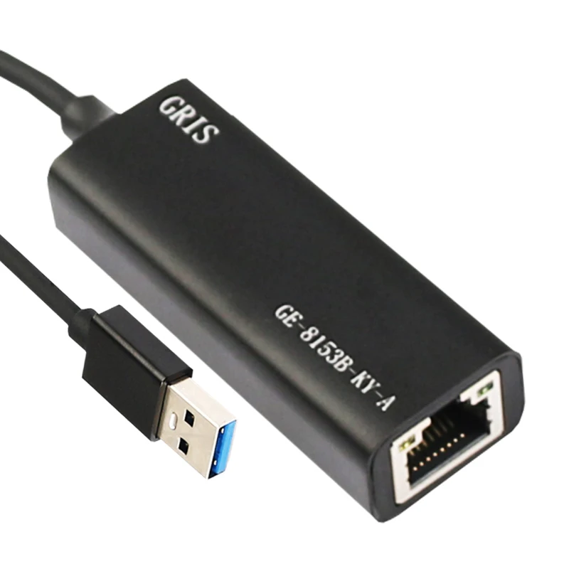 1000Mbps USB 3.0-RJ45 네트워크 카드 1G 어댑터 기가비트 이더넷 변환기 Lan PC 노트북 RTL8153B Windows 7/8.1/10/11용
