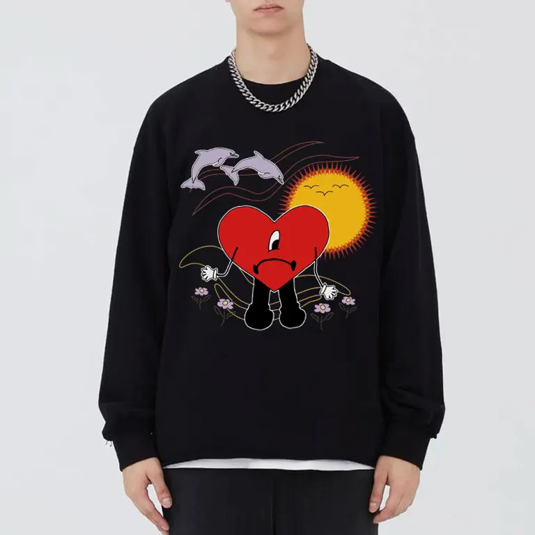 

Rapper Hip Hop Bad Bunny UN VERANO SIN TI Music 2022 New Album Print Sweatshirt Men Women Oversized Sweatshirts Unisex Pullover