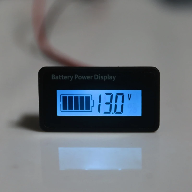 Digital Battery Capacity Display Universal LCD Car Motorcycle Lead-acid Lithium Battery Monitor Voltmeter 12V 24V 48V