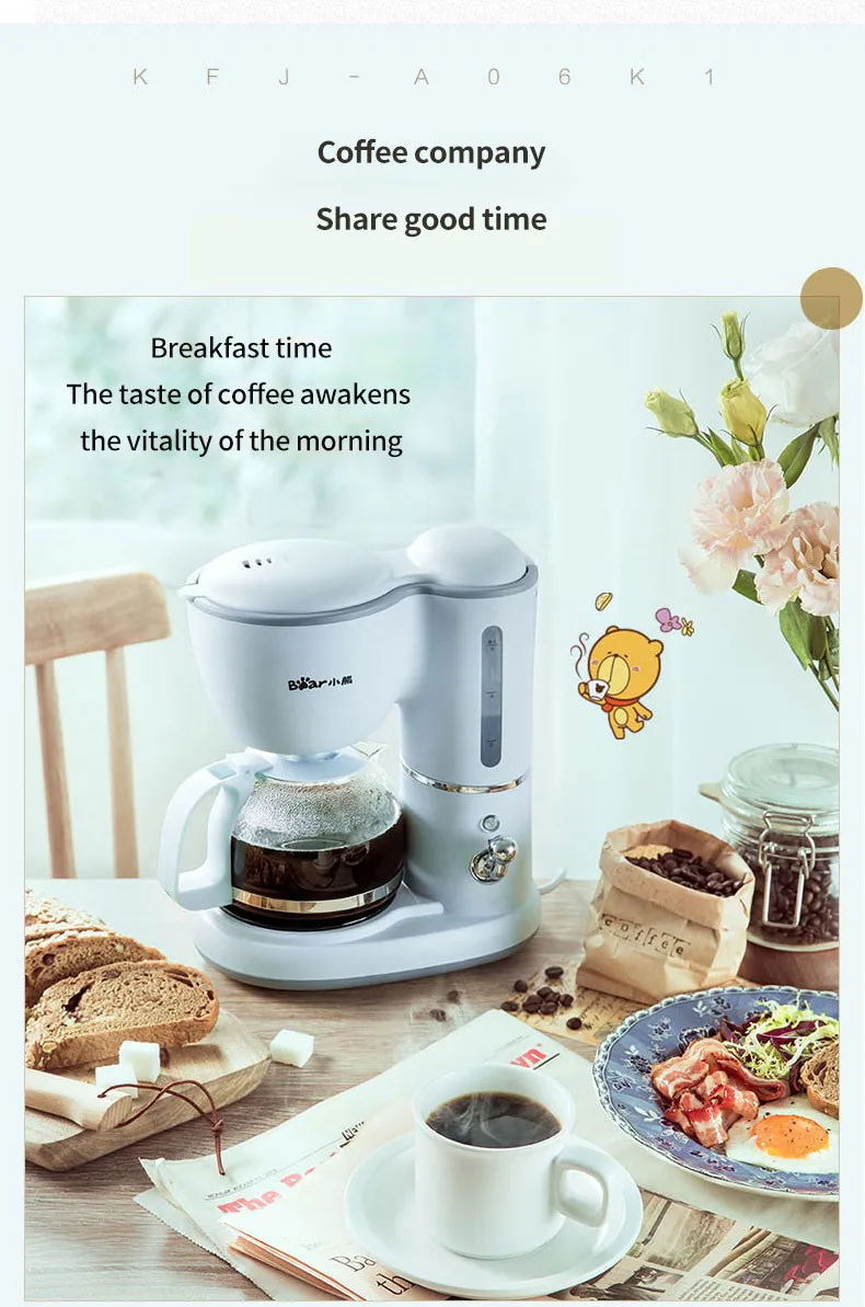 bule de flores, pote de bebida quente duplo, 220V, 600ml