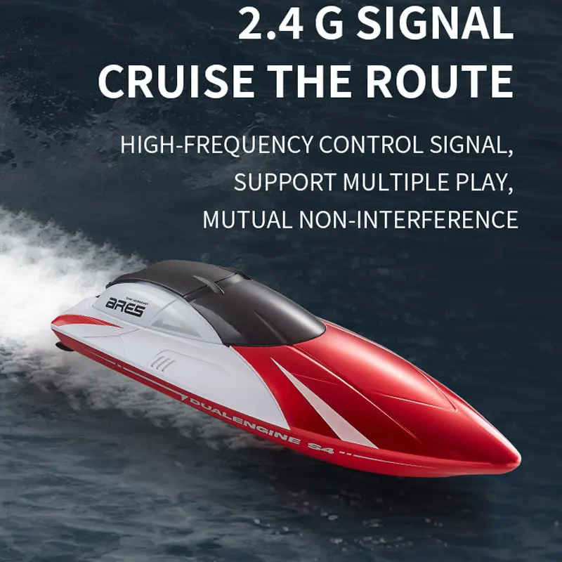 24Cm Rc Boat 15 Km/H Motoscafo Telecomandato Professionale Ad Alta Velocità Racing Rc Yacht Endurance 60 Minuti Bambini Ragazzi Regali