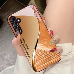 Mesh Curve Texture Tempered Glass Phone Case - Samsung  A25 4G (JSZI - BB24040226)