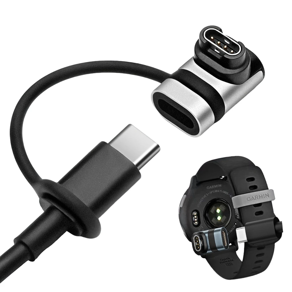 시계 충전기 어댑터 타입 C 암-수 충전 커넥터 Garmin Fenix 7/7S/7X/6/6X/6S 등과 호환 가능
