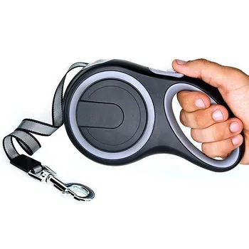 긴 애완 동물 가죽 끈, 대형 개 가죽 끈, 자동 개폐식 내구성 나일론 연장, 작은 애완 동물 견인 로프 리드 벨트, 8m