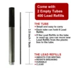 400Pcs/box 2.0mm 2B Mechanical Pencil Refill Mechanical Pencil Leads 2B Pencil Automatic Pencil Core Refill School Black 2