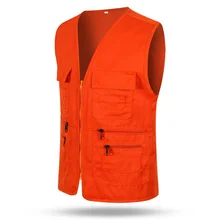  Men's Multi-pocket Traveler Fishing Vest Photography Director Casual Vest Outdoor Director Vest Vest 