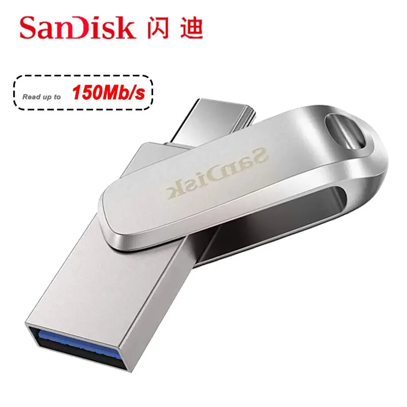 Sandisk Tipo C Otg Usb Flash Drive 128Gb Pendrive 128Gb 64Gb 32Gb 256Gb 512Gb 1Tb Pen Drive 3.1 Usb Stick Disk On Key Memory