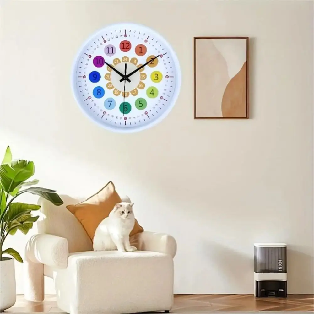 Description Picture 4 of itemSilent Wall Clock For Student,Teaching Clock For Classrooms,Non Ticking Learning Clock,Wall Decor,Educational Tool