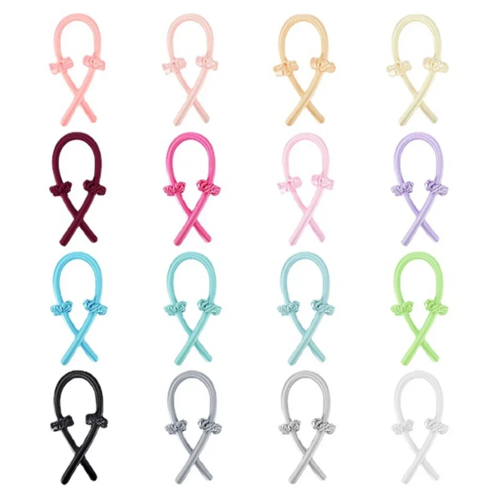 Hair Curling Tools Heatless Curling Rod Headband Silk Flexi Rods Ribbon Hair Rollers