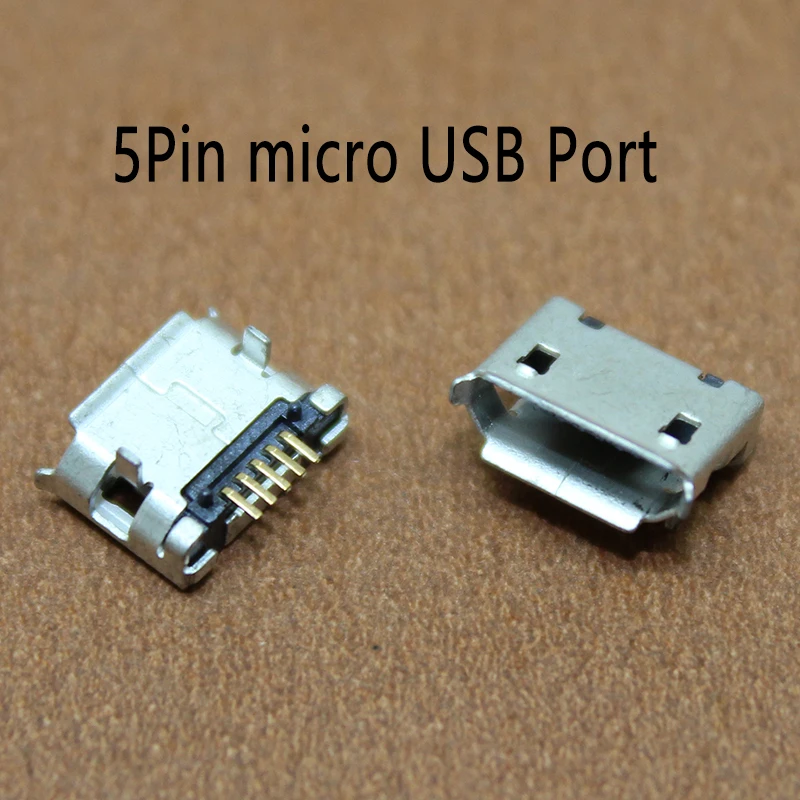 Micro-USB 5-Pin 5P Buchse Ladeanschluss Stecker Dock Ladegerät DIP SMD für Telefon Tablets Lautsprecher Spielzeug etc. Anschlussbuchse Stromanschluss