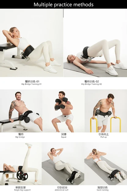 Ceinture De Hip Thrust YanBous Pour Fitness à Domicile - Unisexe, Rembourrée, Pour Haltères Et Kettlebells - Confortable Pour Les Hanches