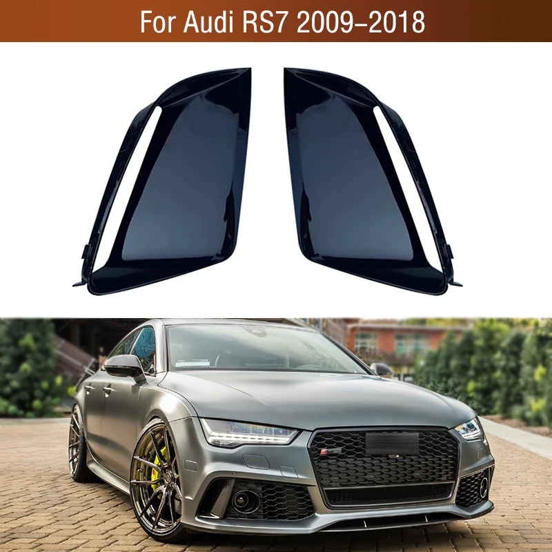 Front Lower Bumper Trim Fog Light Cover Strip Audi RS7 2009-