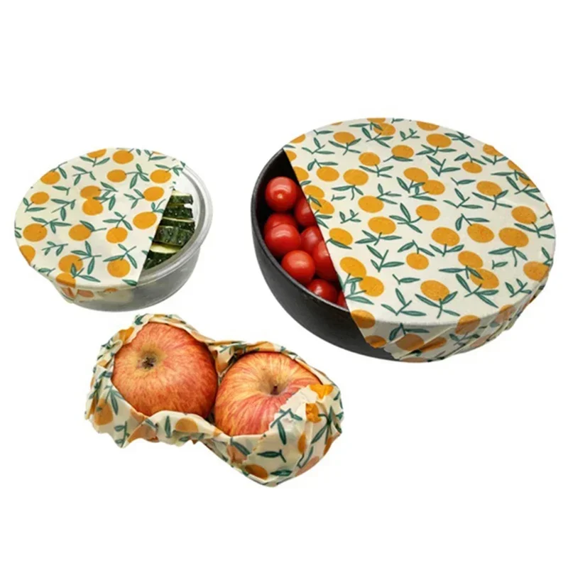 Eco-Friendly Organic Beeswax Food Wrap - Reusable Fresh-Keeping Cloth