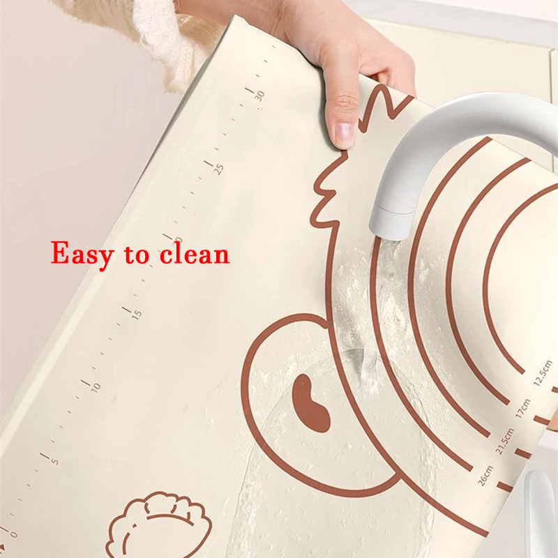 Thicken Oversize 70/65/50cm 실리콘 베이킹 매트 페이스트리 롤링 반죽 패드 주방 크레페 피자 반죽 비 스틱 팬 페이스트리 매트
