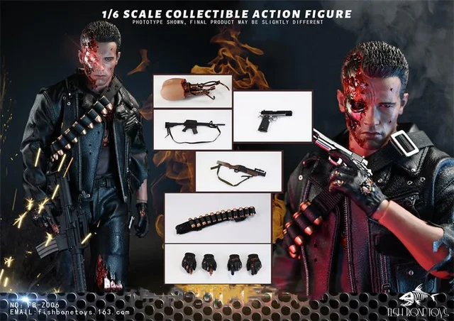 FISH BONETOYS FB-Z006 1/6 Male Soldier Battle Damaged Head 